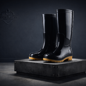 Protecto Rubber Gum Boots – Slip-Resistant Waterproof Industrial Work Boots Pakistan