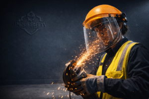 Complete Face Shield Helmet Mounted – Industrial Safety Visor Protection Pakistan