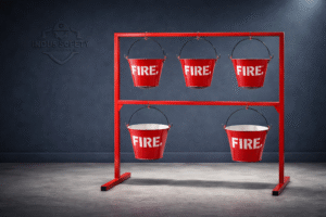 Fire Buckets with Stand – 4 Bucket & 6 Bucket Fire Safety Set