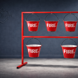 Fire Buckets with Stand – 4 Bucket & 6 Bucket Fire Safety Set