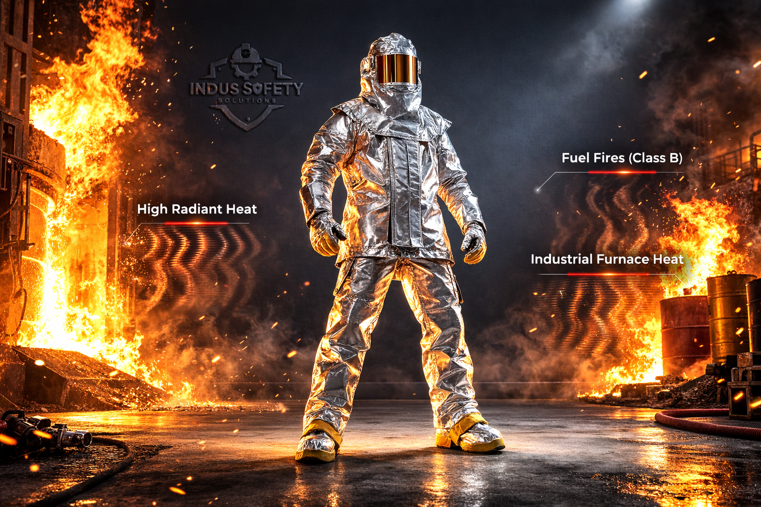 Aluminized Fire Proximity Suit – Heat Resistant Protective Suit