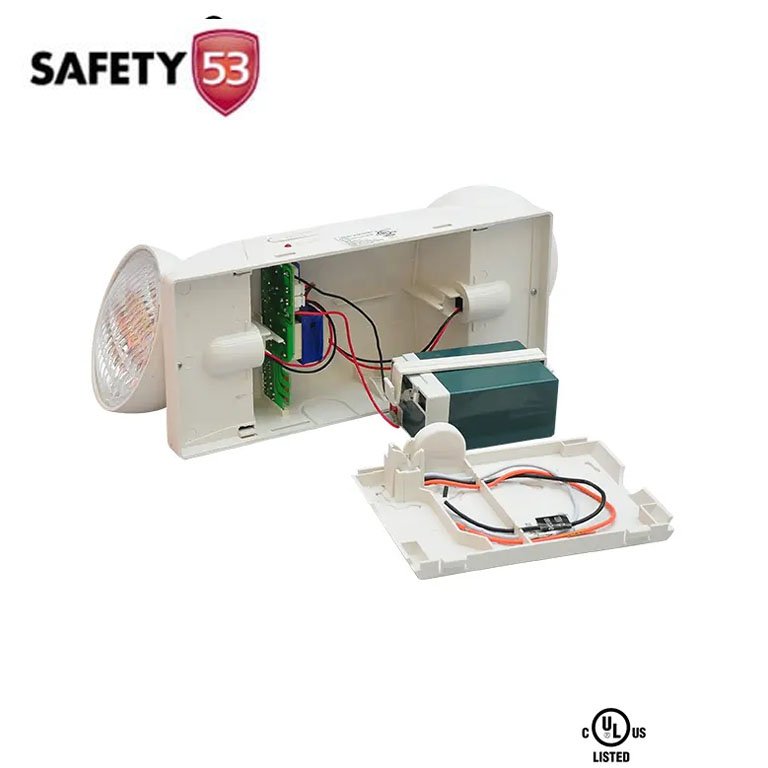 2 Heads Emergency Light – Rechargeable Dual Head Backup Lighting Unit - Image 4